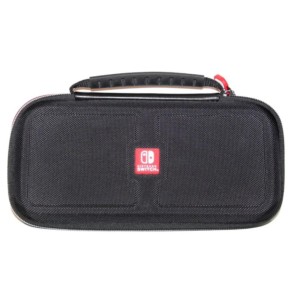 Nintendo Switch Protective Carrying Slim Case Power A Official Red Trim Black